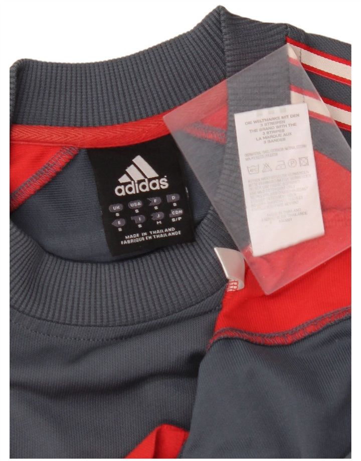 ADIDAS Camiseta para hombre Top Small Gris Colorblock Poliéster