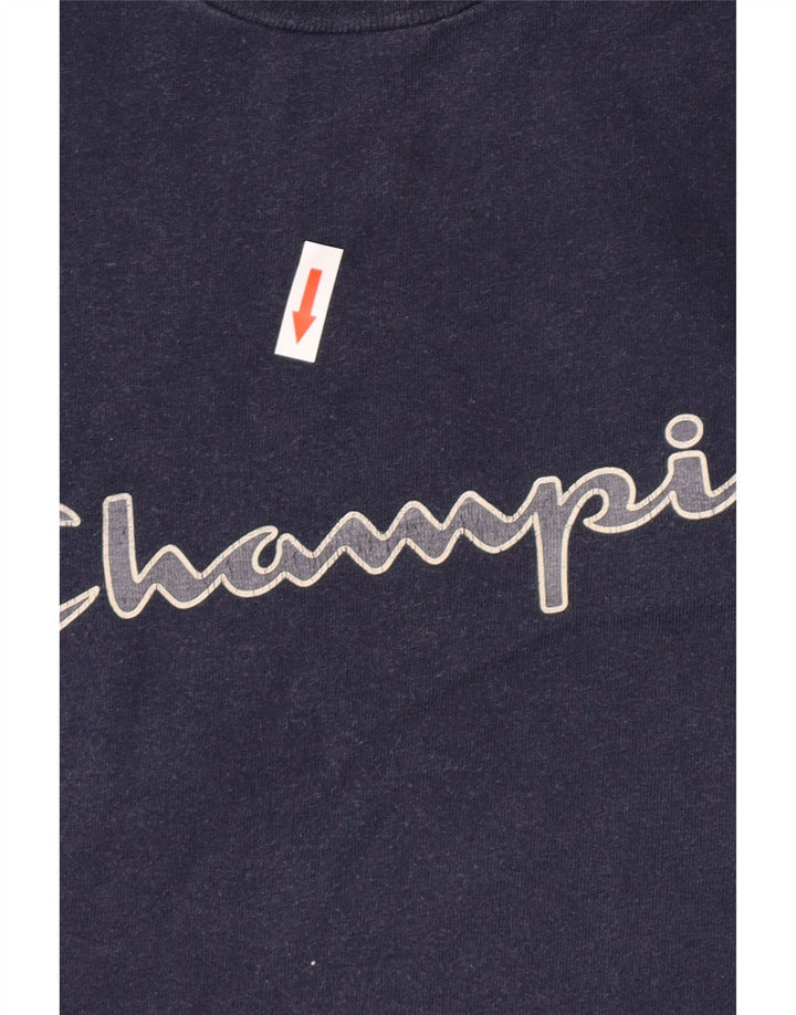 Champion Camiseta Gráfica Para Hombre Top Medium Azul Marino Algodón