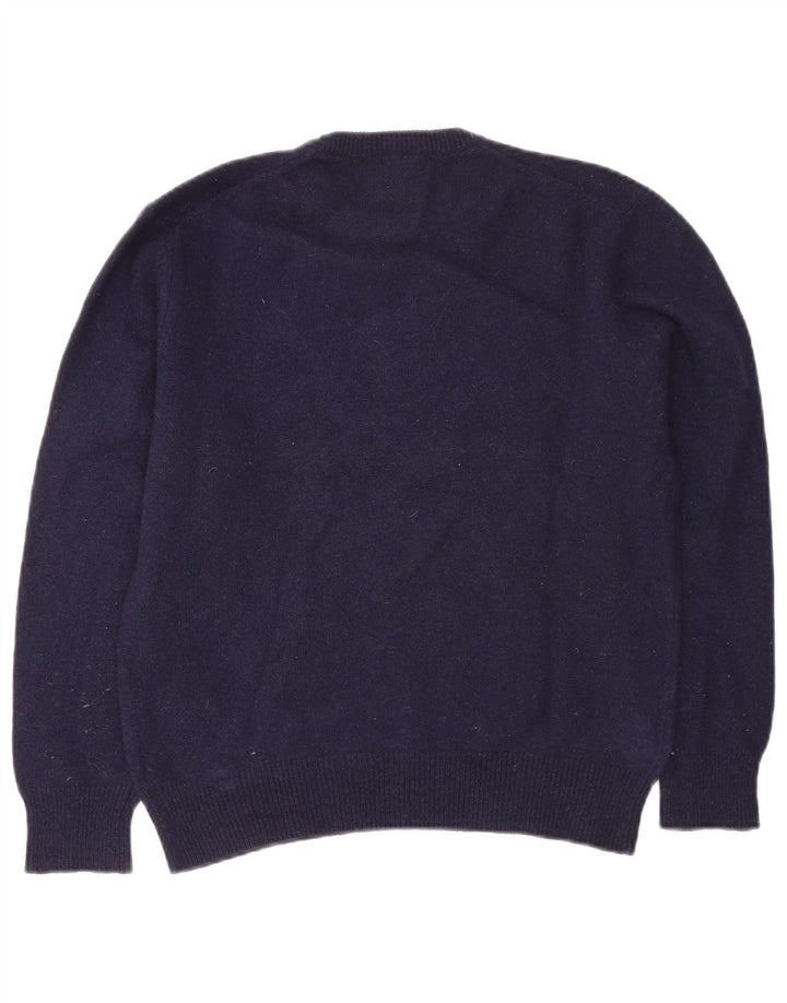 Kappa - Jersey de cuello redondo para mujer, talla 40, talla mediana, color azul marino