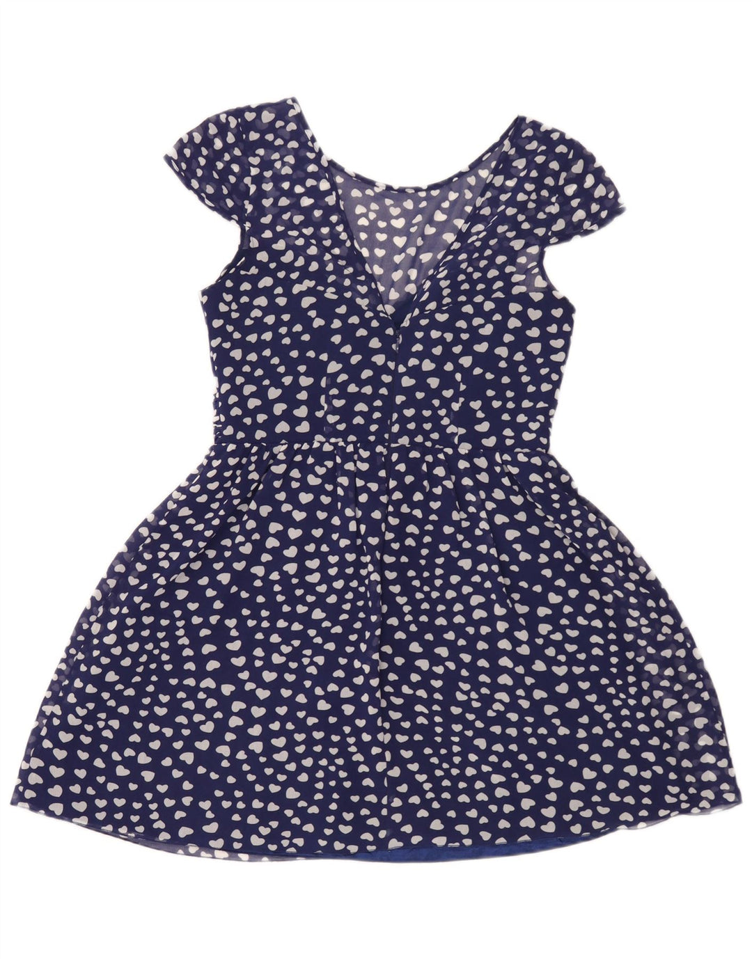 Vestido acampanado con estampado abstracto de Lipsy para mujer ES 40 Poliéster azul medio