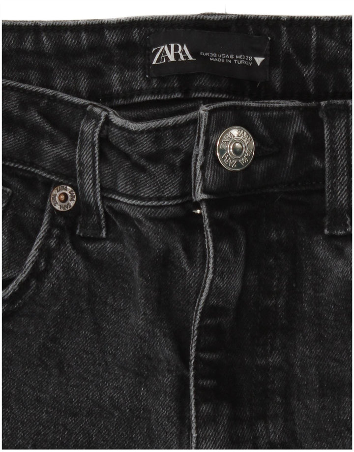 Zara Vaqueros Rectos Mujer EU 38 Small W28 L26 Gris