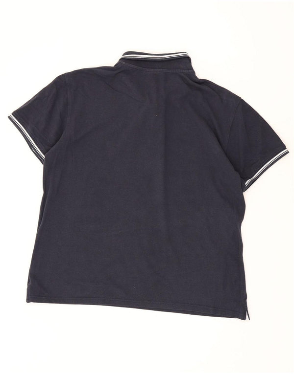 Sergio Tacchini Polo Hombre 2XL Algodón Rayas Azul Marino