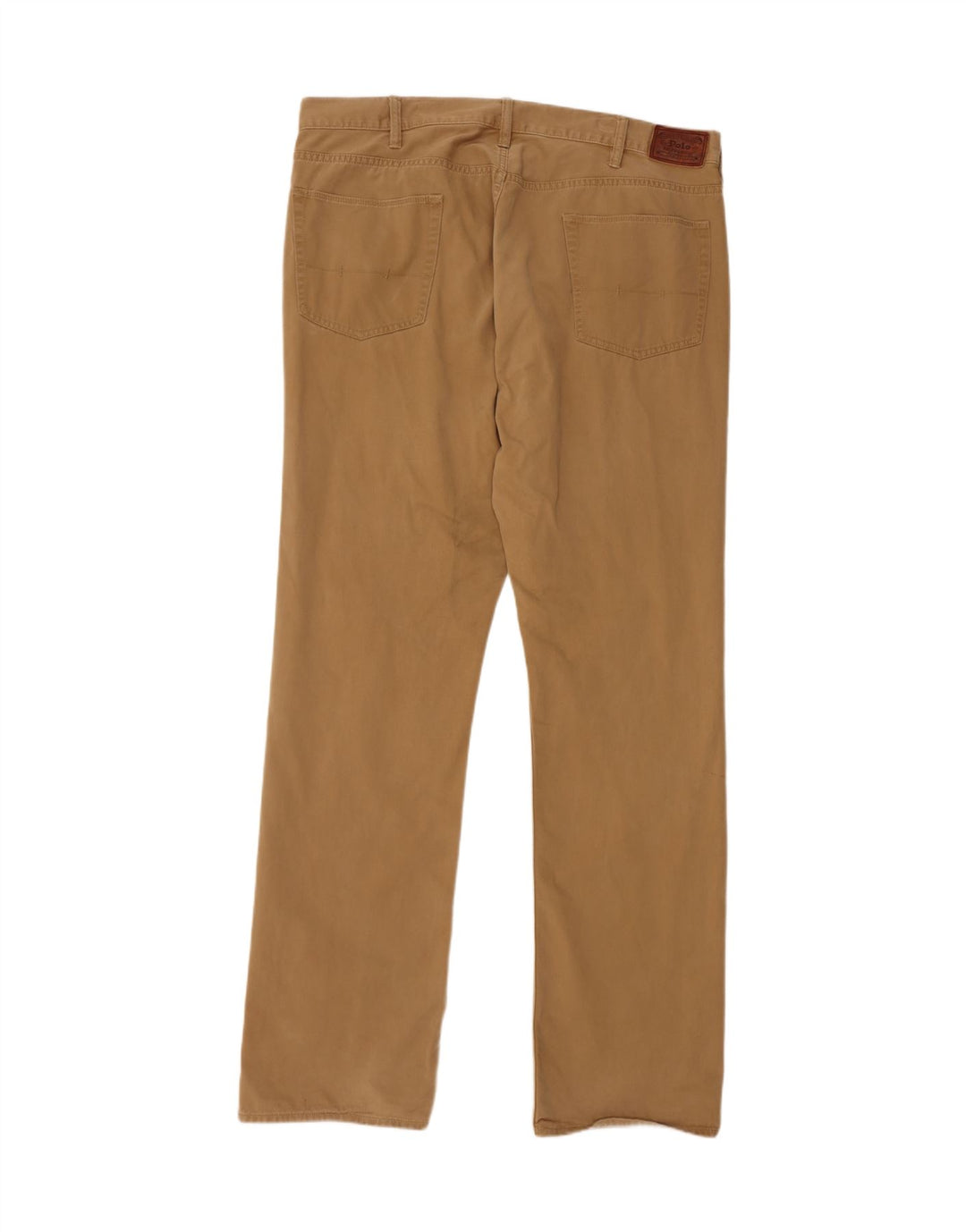 POLO RALPH LAUREN Pantalón casual recto para hombre W40 L36 Algodón beige