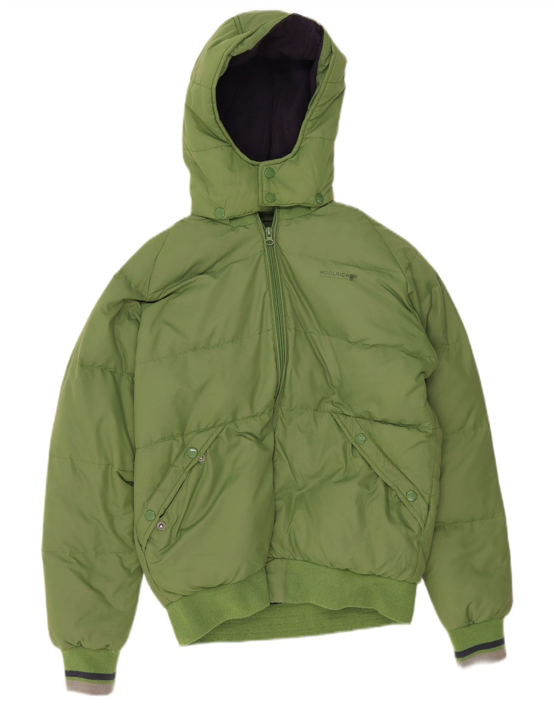 Woolrich Chaqueta acolchada con capucha y gráfico para niños 13-14 años Verde