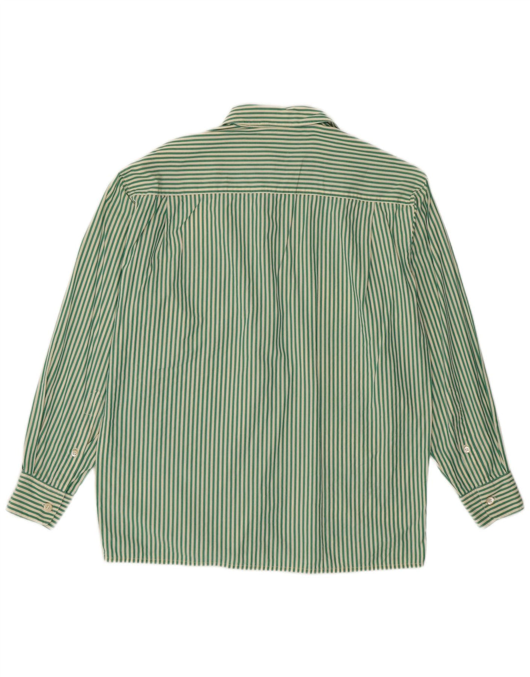 MAX MARA Camisa de fin de semana para mujer UK 46 Large Green Pinstripe