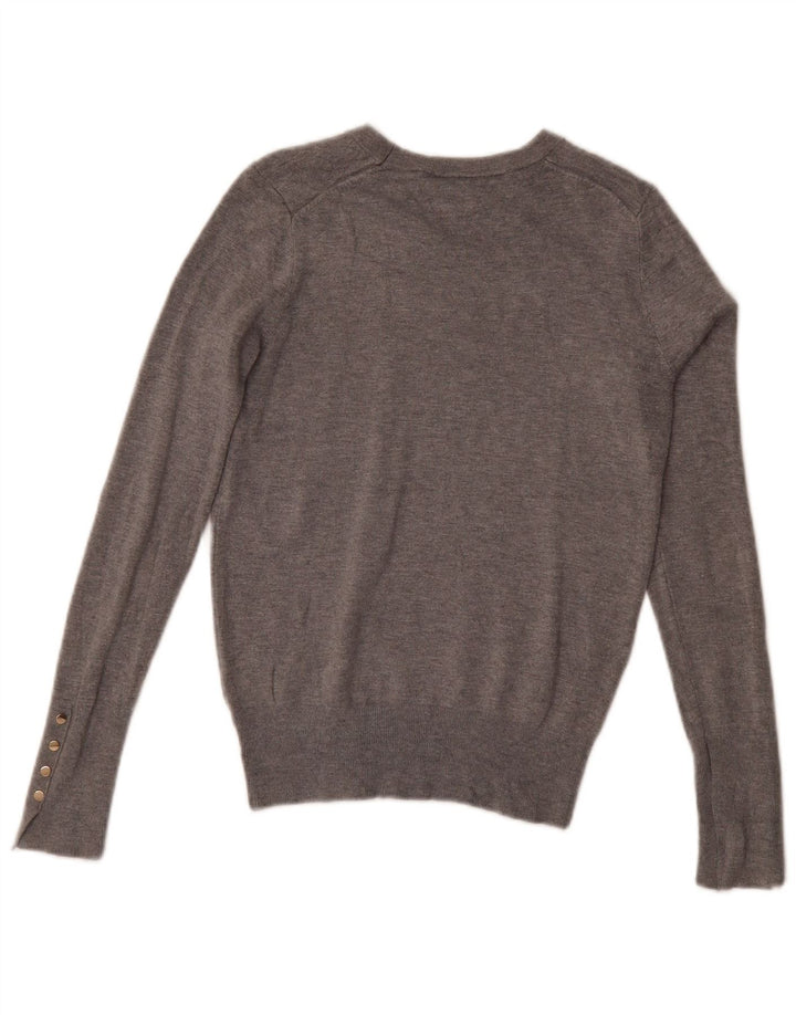 Zara - Jersey con cuello barco para mujer, talla 40, color gris medio