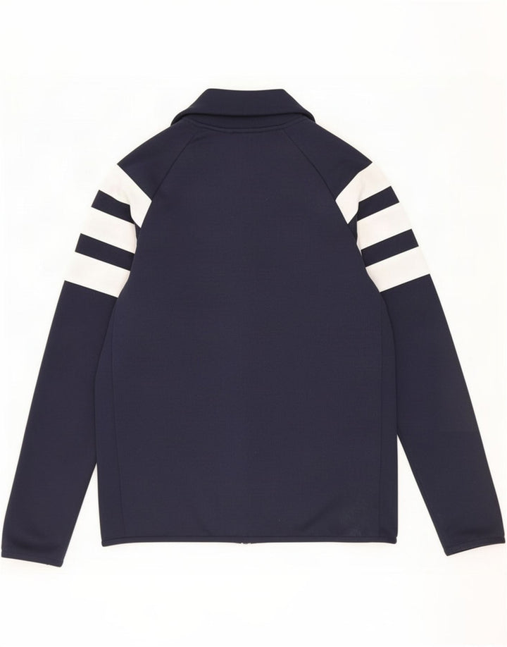 Adidas Hombre Gráfico Chándal Top Chaqueta Medio Azul Marino Colorblock