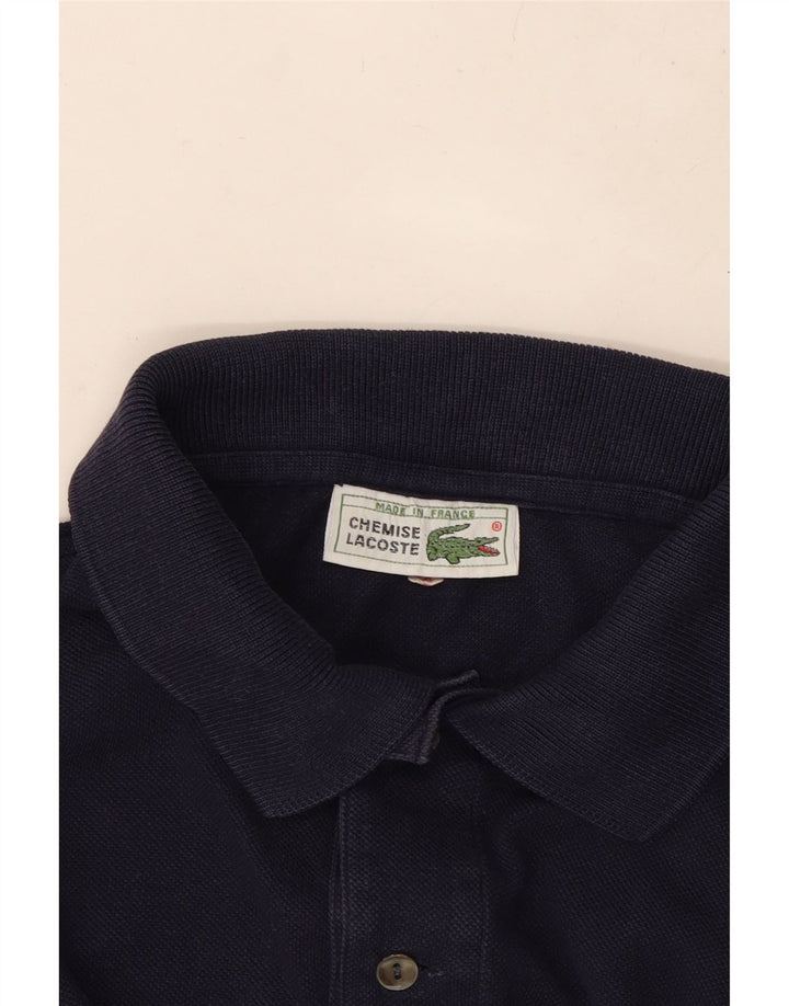 LACOSTE Polo para hombre talla 4 mediano algodón azul marino