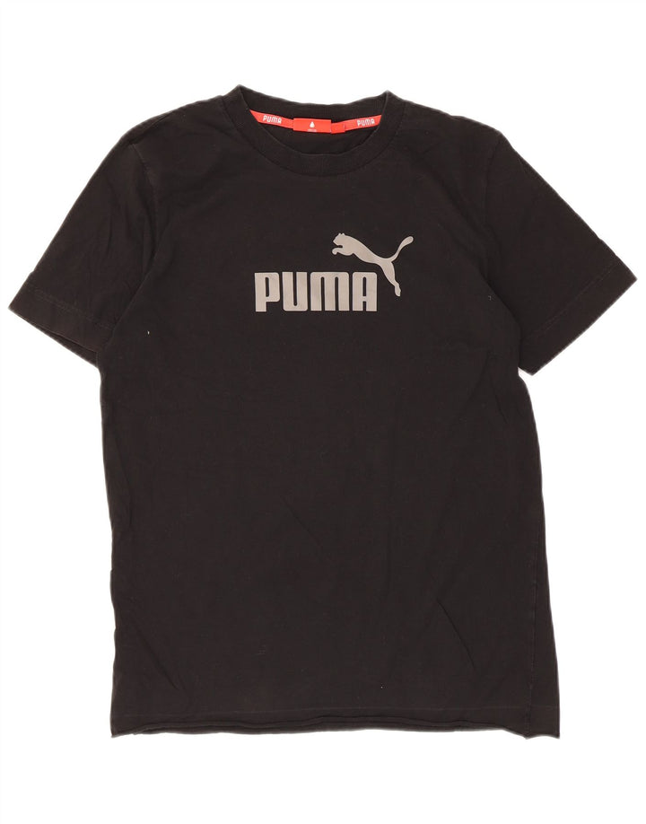 Puma - Camiseta gráfica para hombre, talla pequeña, color negro