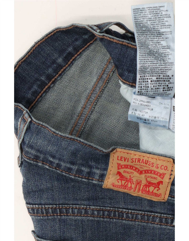 Shorts Levi's Mujer W28 Algodón Azul Medio