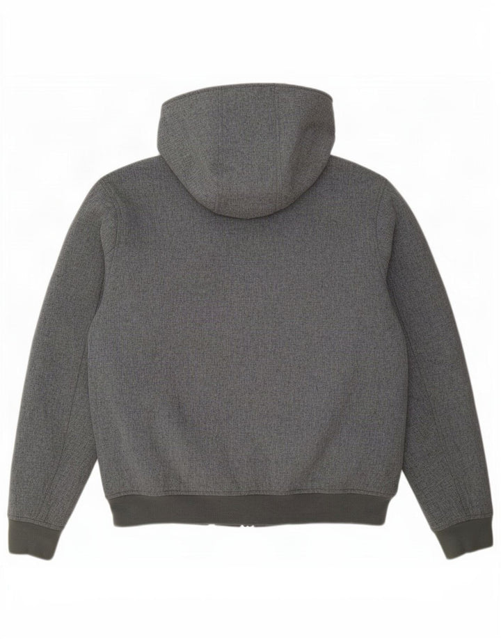 Tommy Hilfiger Suéter con capucha y cremallera para hombre Poliéster gris medio