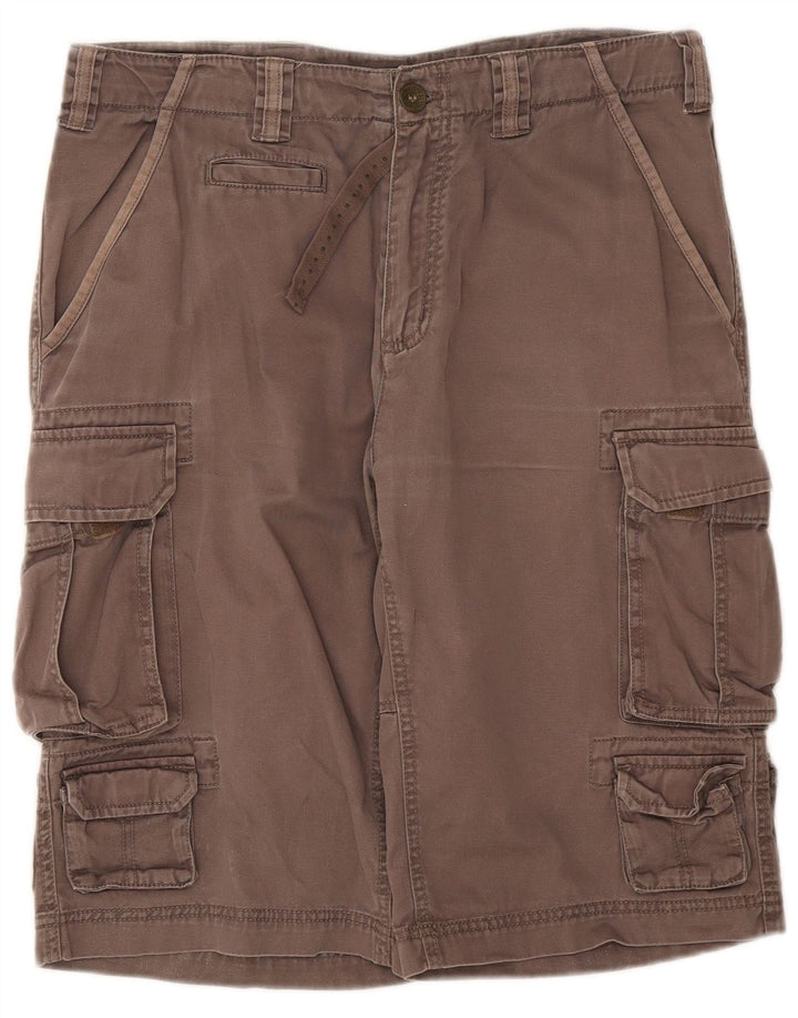 Russell Athletic - Pantalones cortos tipo cargo para hombre, talla grande, W34, algodón gris