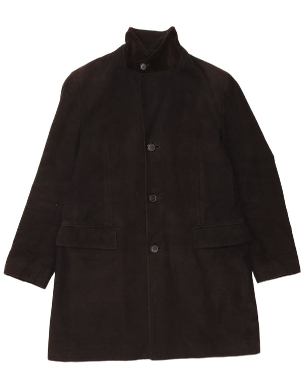 Hugo Boss Abrigo para hombre EU 50 Grande Algodón negro