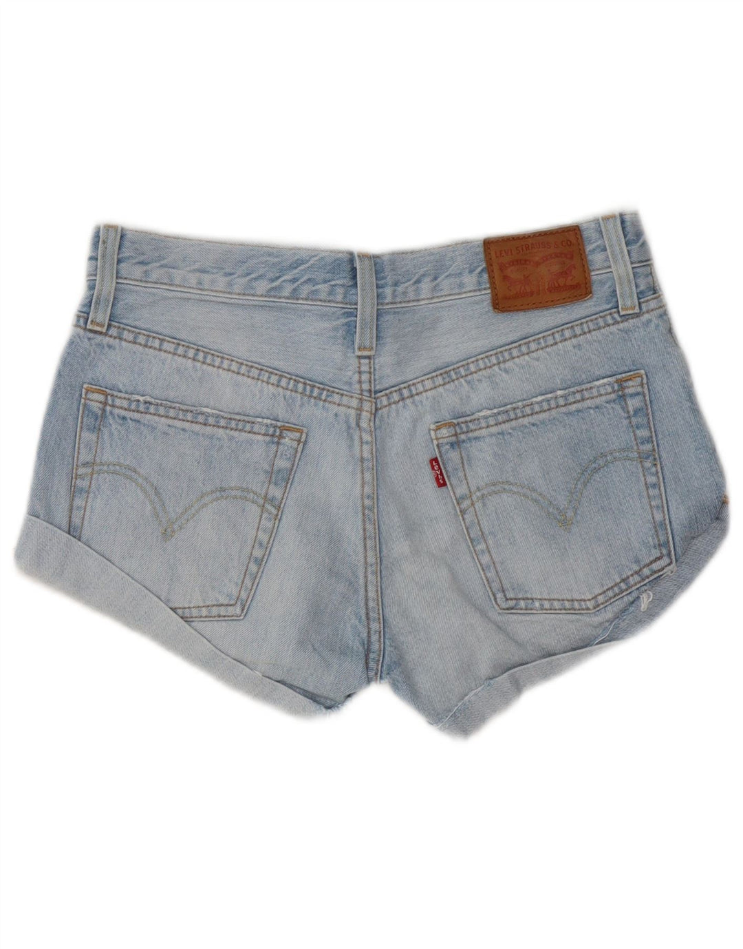 Levi's Shorts De Mezclilla Desgastados W24 XS Algodón Azul Mujer