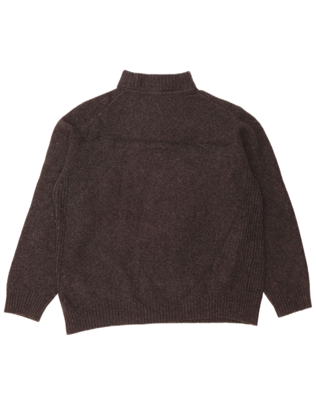 Barbour Suéter tipo jersey con cremallera y cuello para mujer UK 20 2XL Lana gris