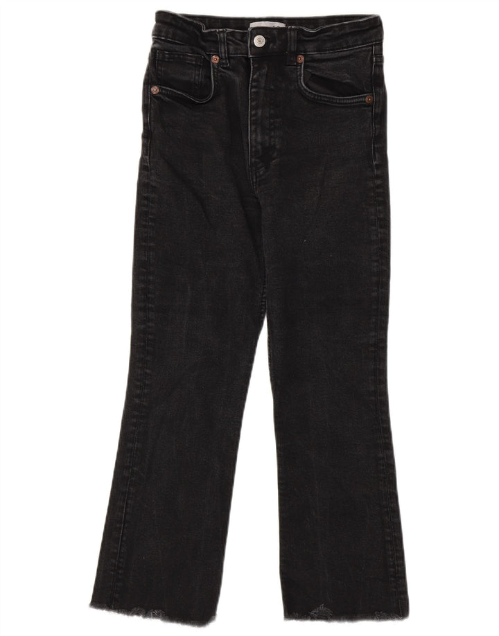 Zara Jeans Cortos Para Mujer EU 38 Small W28 L24 Negro