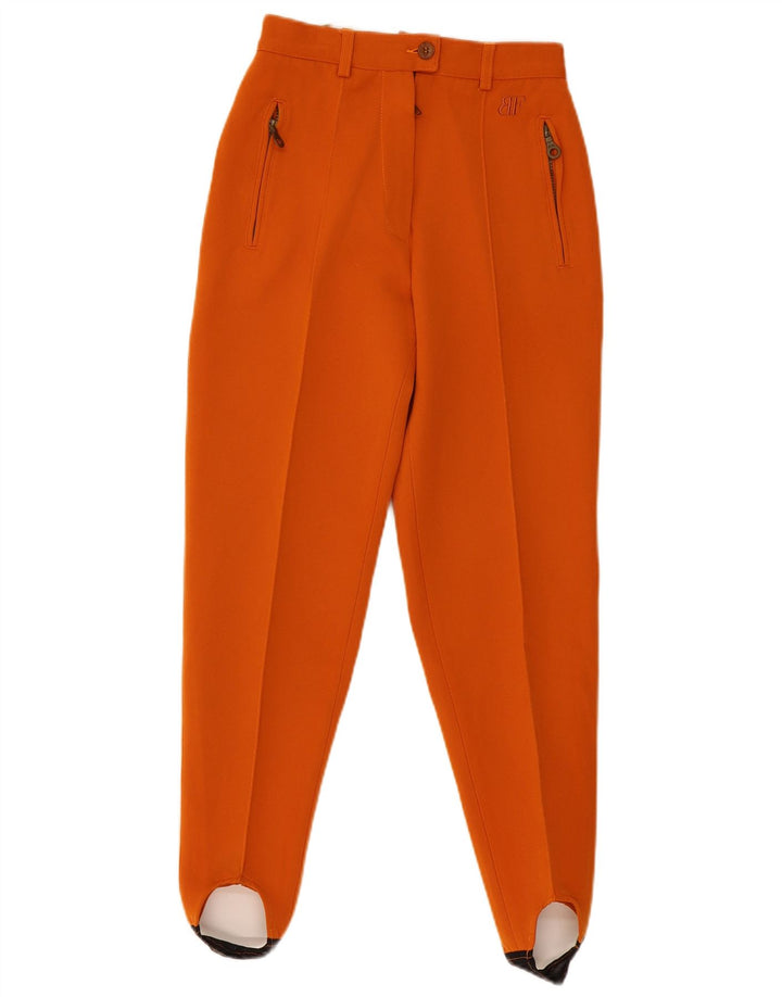 Belfe & Belfe Pantalones casuales con estribo para mujer IT 42 Medium W26 L28 Naranja