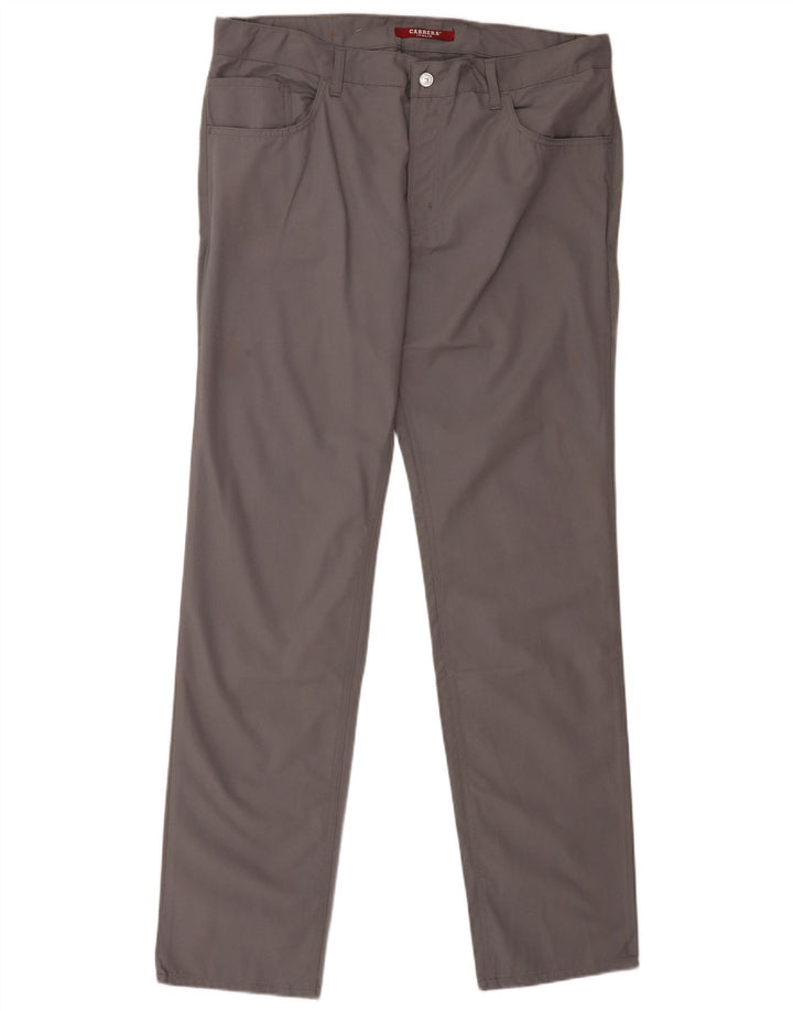 CARRERA Mens 700 Slim Casual Trousers W40 L35 Grey Cotton