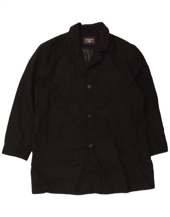 Dockers Abrigo para hombre UK 44 2XL Lana negra