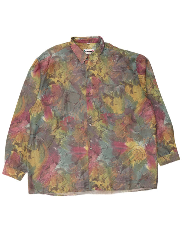 JUPITER Camisa Hombre Talla 46 2XL Multicolor Floral