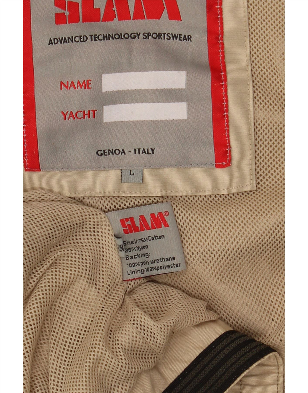 Slam Chaqueta Bomber para Hombre UK 40 Large Algodón Caqui