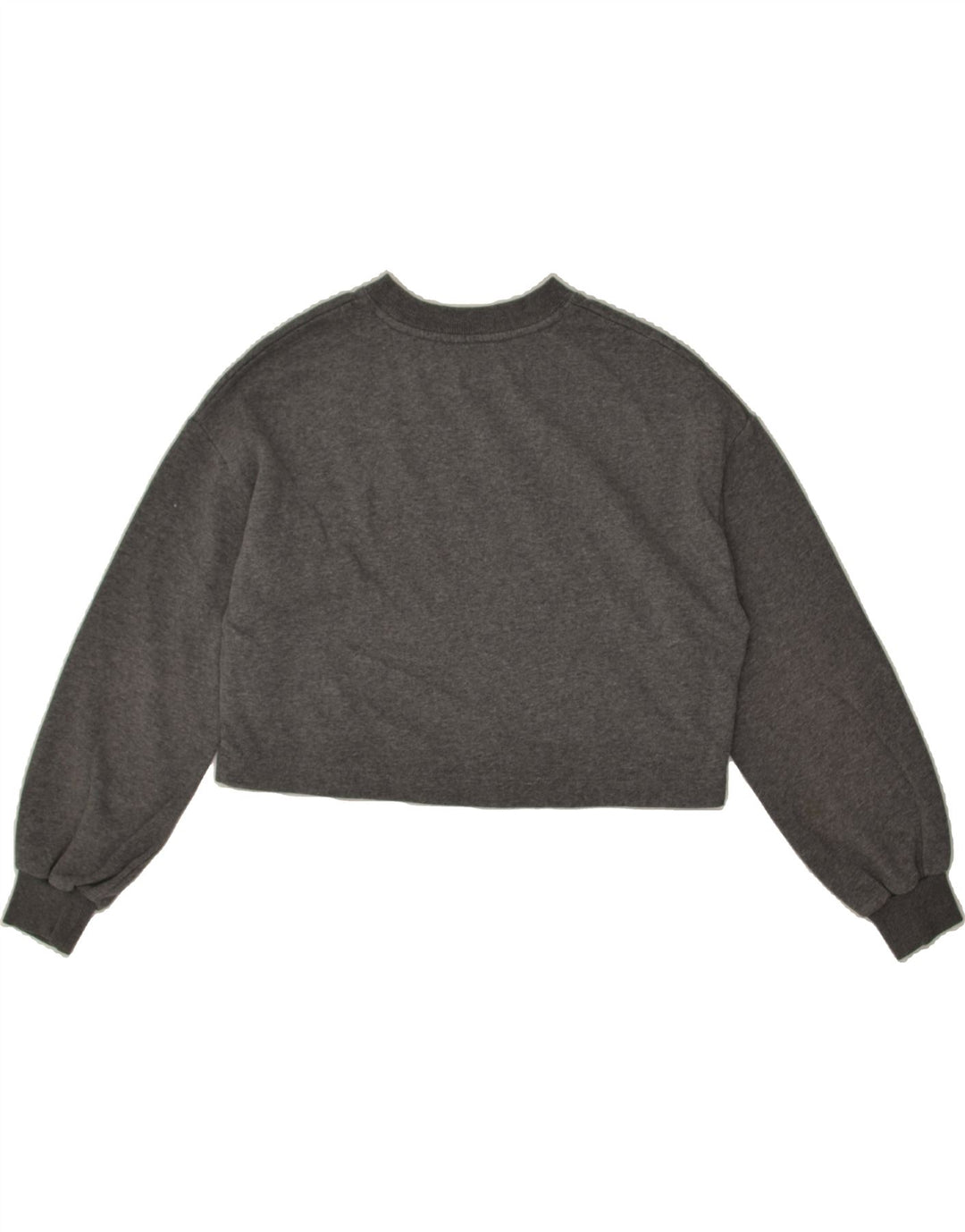 UNDER ARMOUR Womens Crop Sweatshirt Jumper UK 6 XS Grey Cotton | Vintage Under Armour | Thrift | Second-Hand Under Armour | Used Clothing | Messina Hembry 