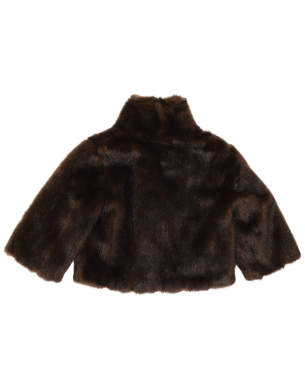 Nikita Chaqueta Bolero de Piel sintética con Manga 3/4 para Mujer UK 40 Marrón Medio