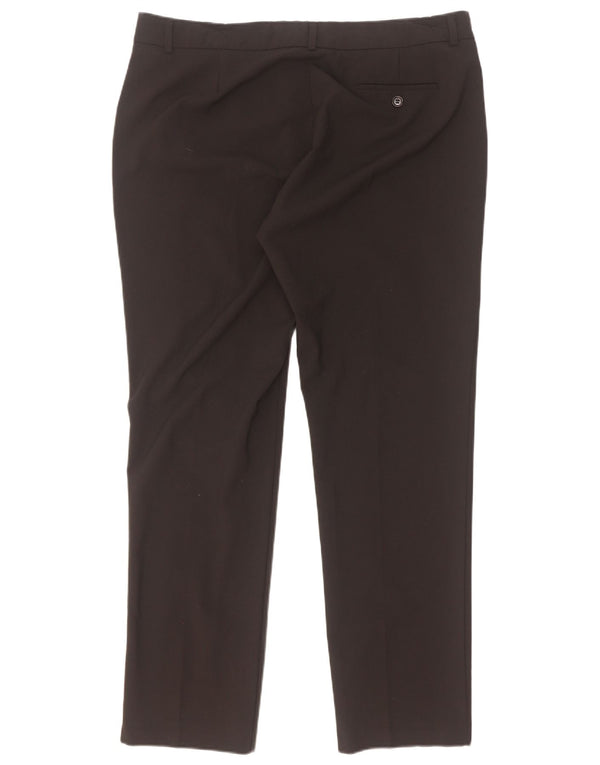 Marks & Spencer Pantalones Casuales Rectos para Mujer UK 40 Large W36 L31 Negro