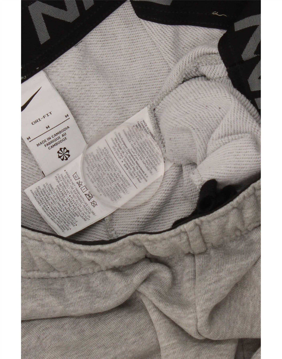 Nike Hombre Dri Fit Pantalones De Chándal Joggers De Algodón Moteado Gris Medio