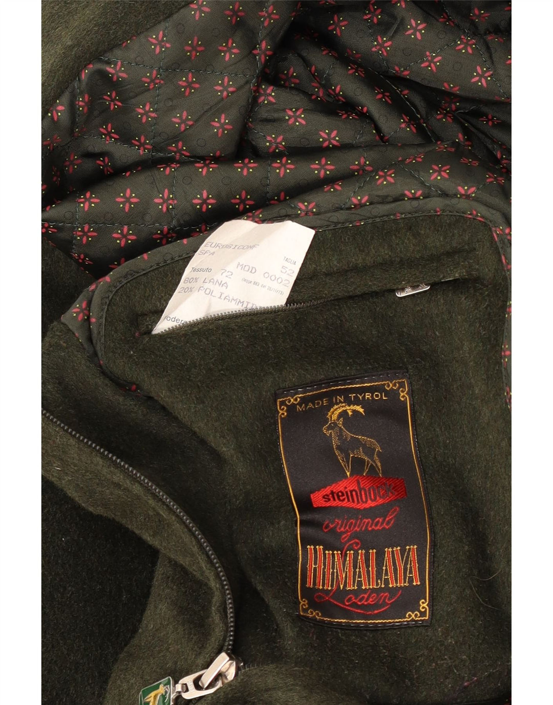 Steinbock Chaqueta cortavientos bomber para hombre EU 52 XL Lana verde