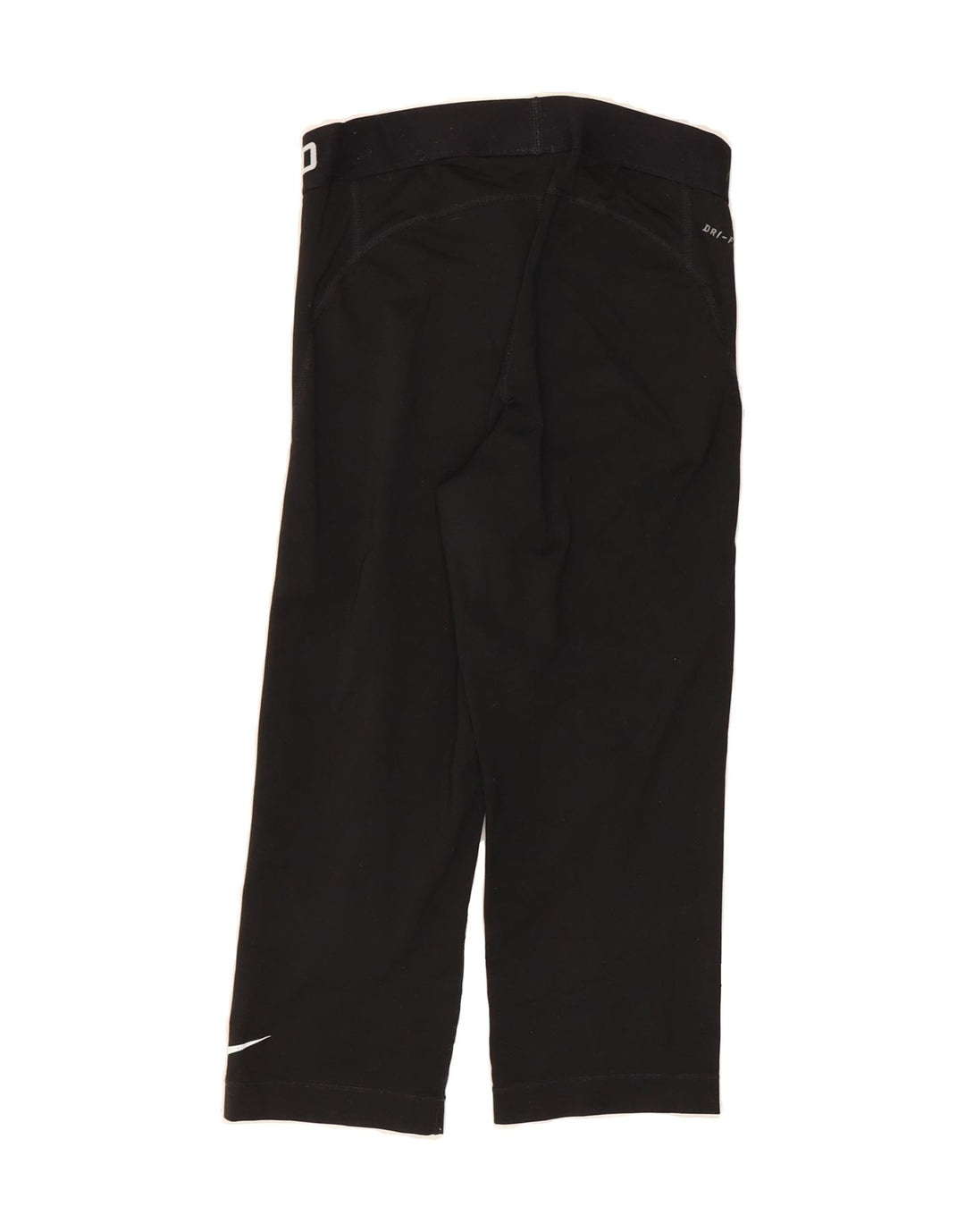 NIKE Womens Dri Fit Graphic Tracksuit Trousers UK 8 Small  Black Polyester Vintage Nike and Second-Hand Nike from Messina Hembry 