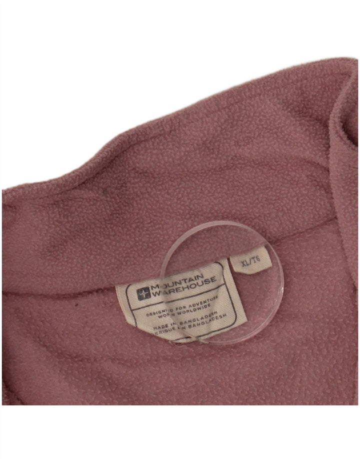 MOUNTAIN WAREHOUSE Jersey de forro polar con cuello y cremallera para mujer UK 40 XL Rosa