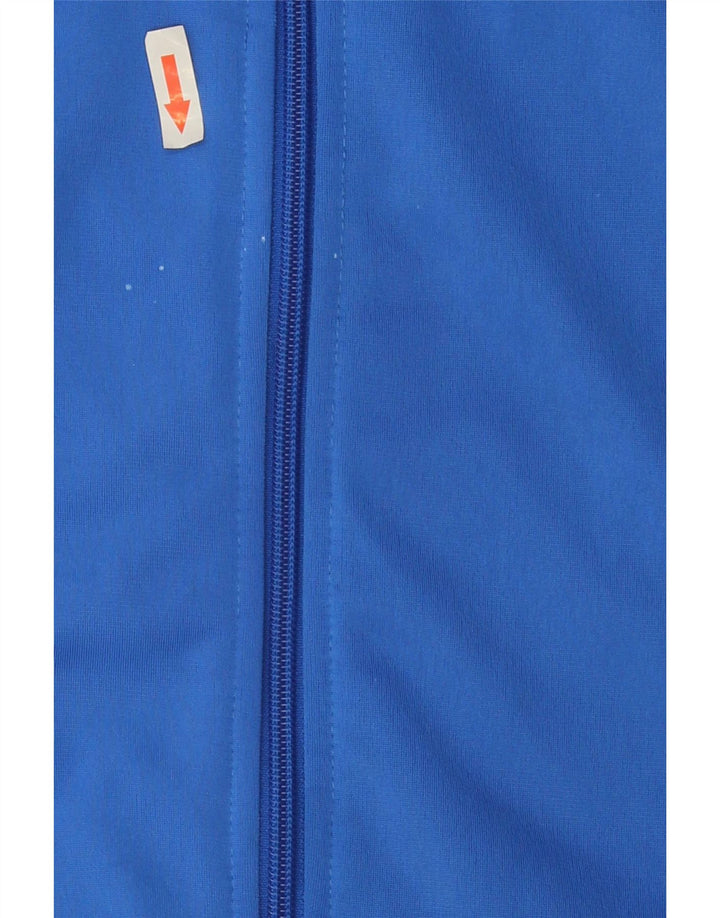 Adidas Hombre Chándal Top Chaqueta Pequeña Azul Marino Colorblock Poliéster