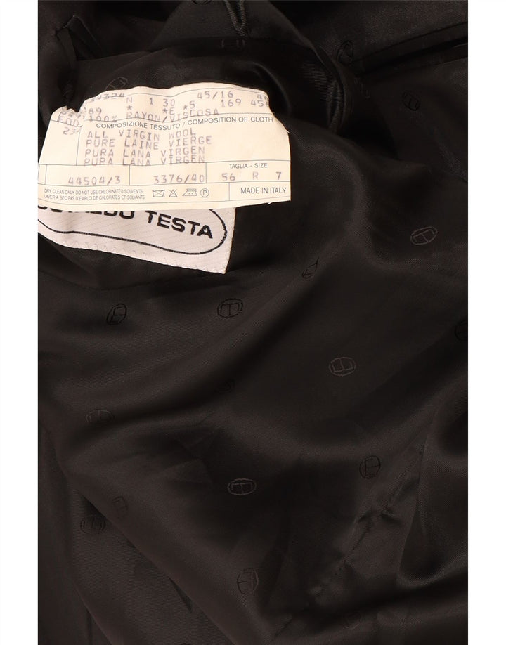 Osvaldo Testa Chaqueta tipo blazer con doble botonadura para hombre UK 40 Large Black