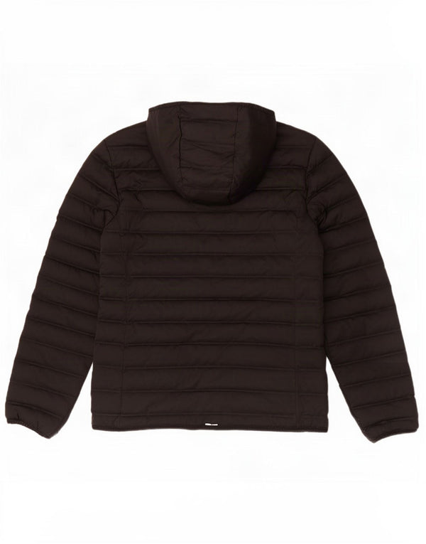 Superdry Chaqueta Acolchada Con Capucha Para Mujer UK 40 Mediano Poliéster Negro
