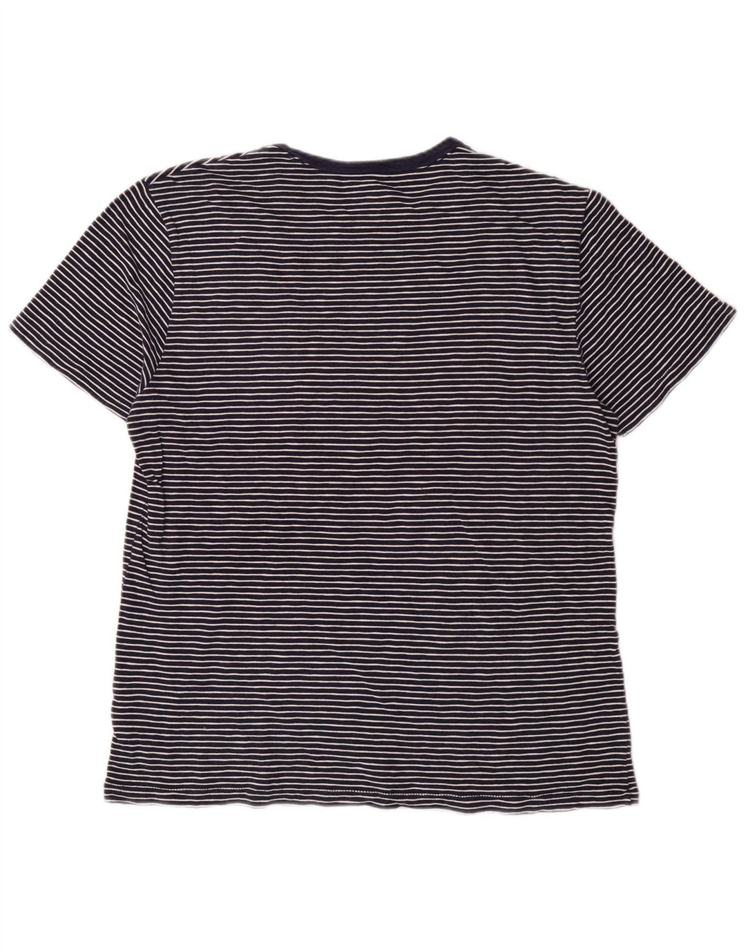 J. CREW Camiseta para mujer Top UK 46 Grande Algodón a rayas azul marino