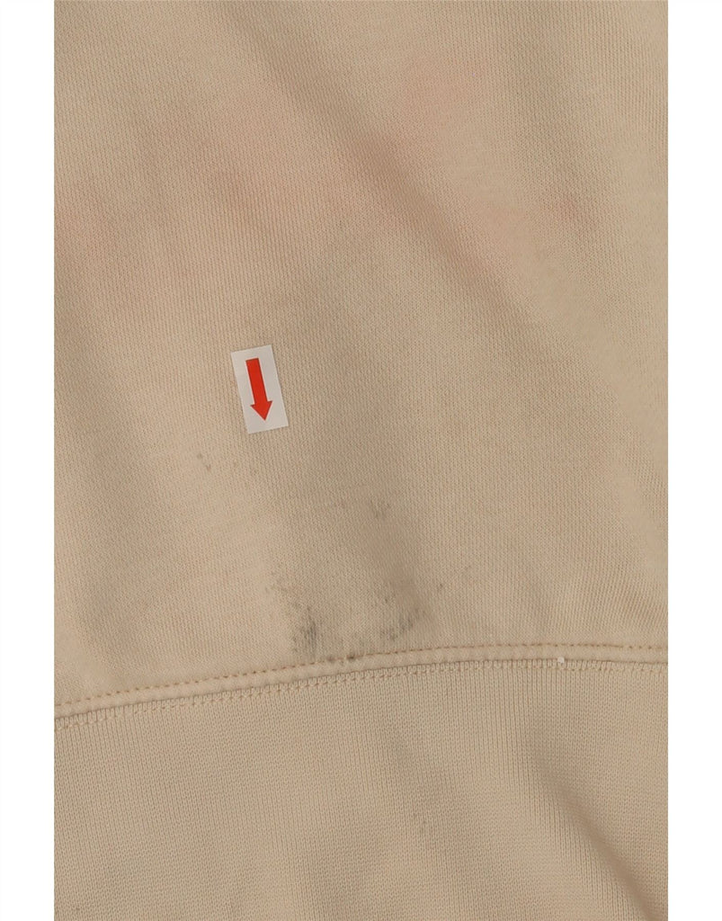 NIKE Womens Oversized Sweatshirt Jumper UK 10 Small Beige Cotton Vintage Nike and Second-Hand Nike from Messina Hembry 