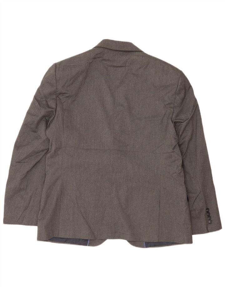 Marks & Spencer Chaqueta tipo blazer de 2 botones para hombre IT 42 XL Poliéster gris