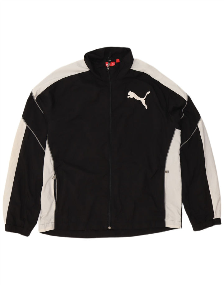 Puma Hombre Chándal Top Jacket XL Negro Colorblock Poliéster