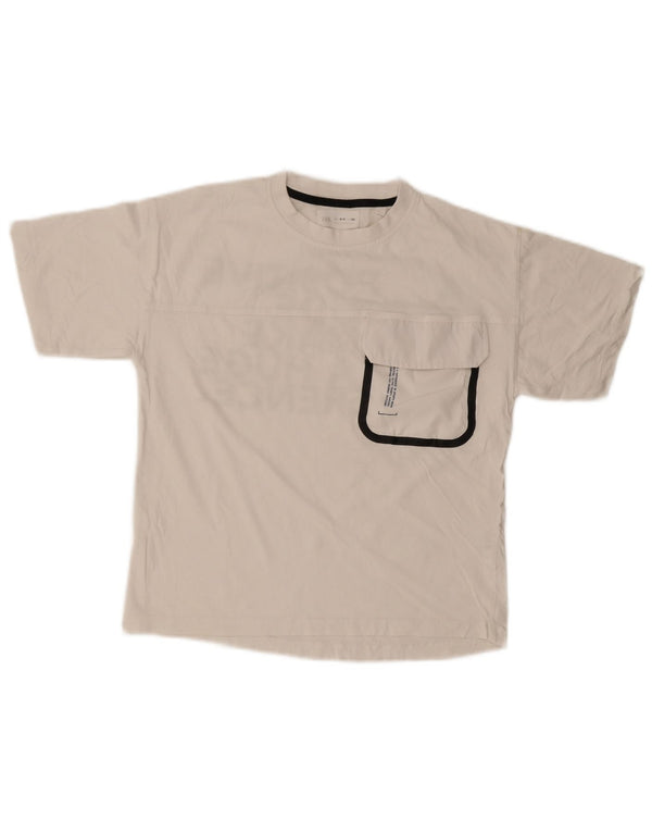 Zara Camiseta Niña Gráfica Top 9-10 Años Blanco Algodón