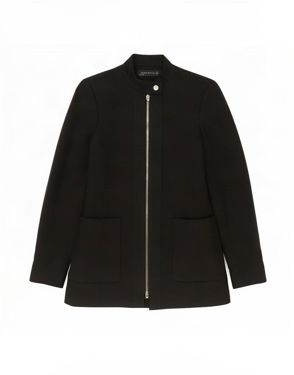 Zara Womens Overcoat UK 6 XS Black