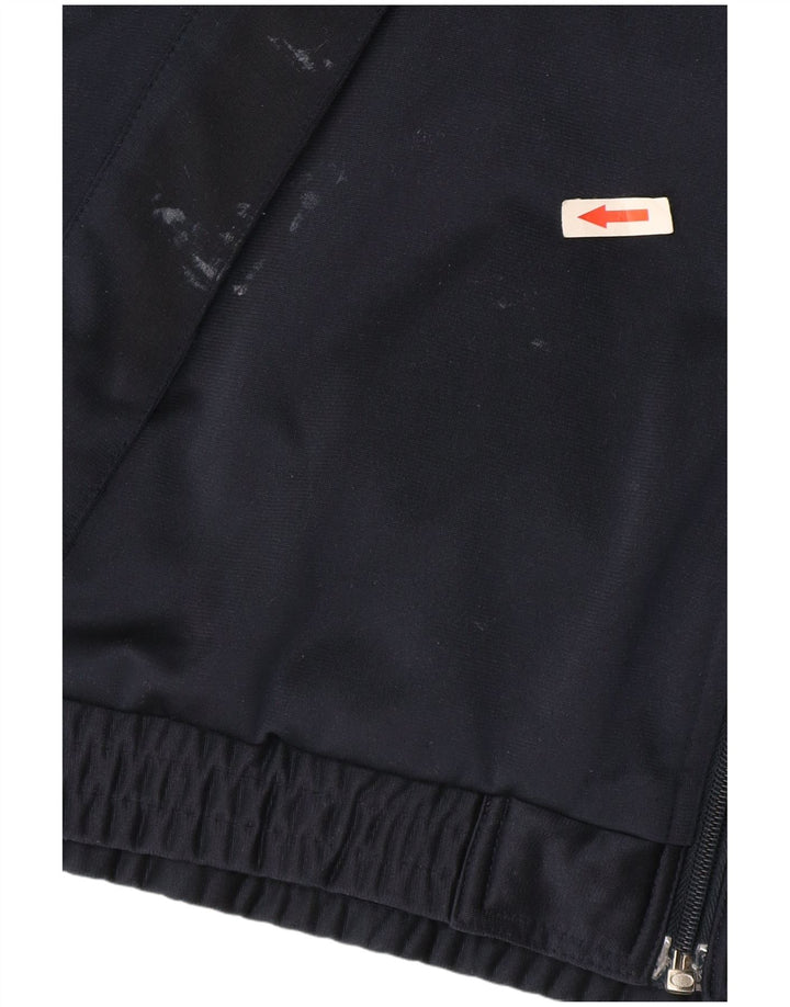 Puma Chaqueta de chándal con gráfico para hombre, talla grande, color azul marino