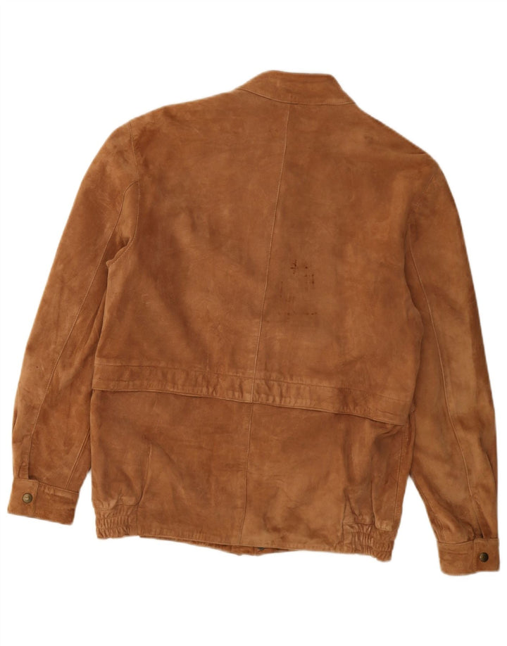 Chaqueta de ante vintage para mujer IT 48 XL Cuero beige