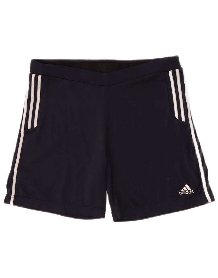 Adidas Mujer Climalite Sport Shorts UK 12 Medio Azul Marino Poliéster
