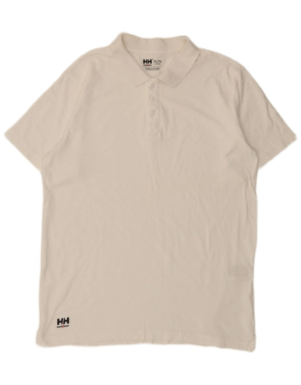 Polo Helly Hansen Hombre XL Algodón Blanco