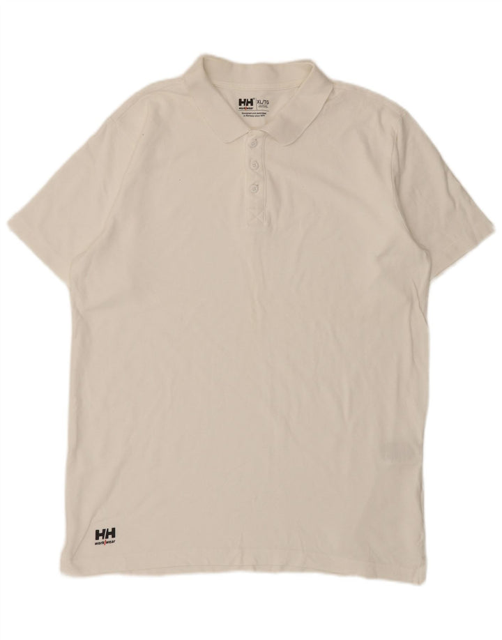 Polo Helly Hansen Hombre XL Algodón Blanco