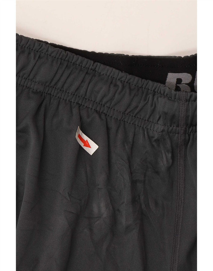 Pantalones cortos deportivos para hombre Russell Athletic Poliéster color block gris medio