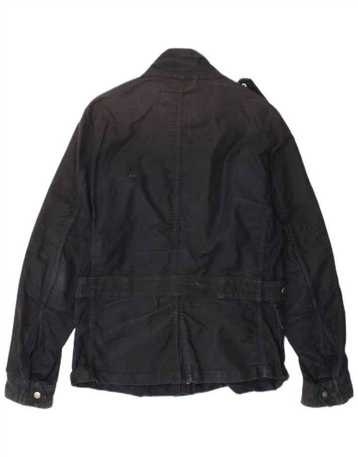 Woolrich Chaqueta militar para hombre UK 36 Small Algodón negro
