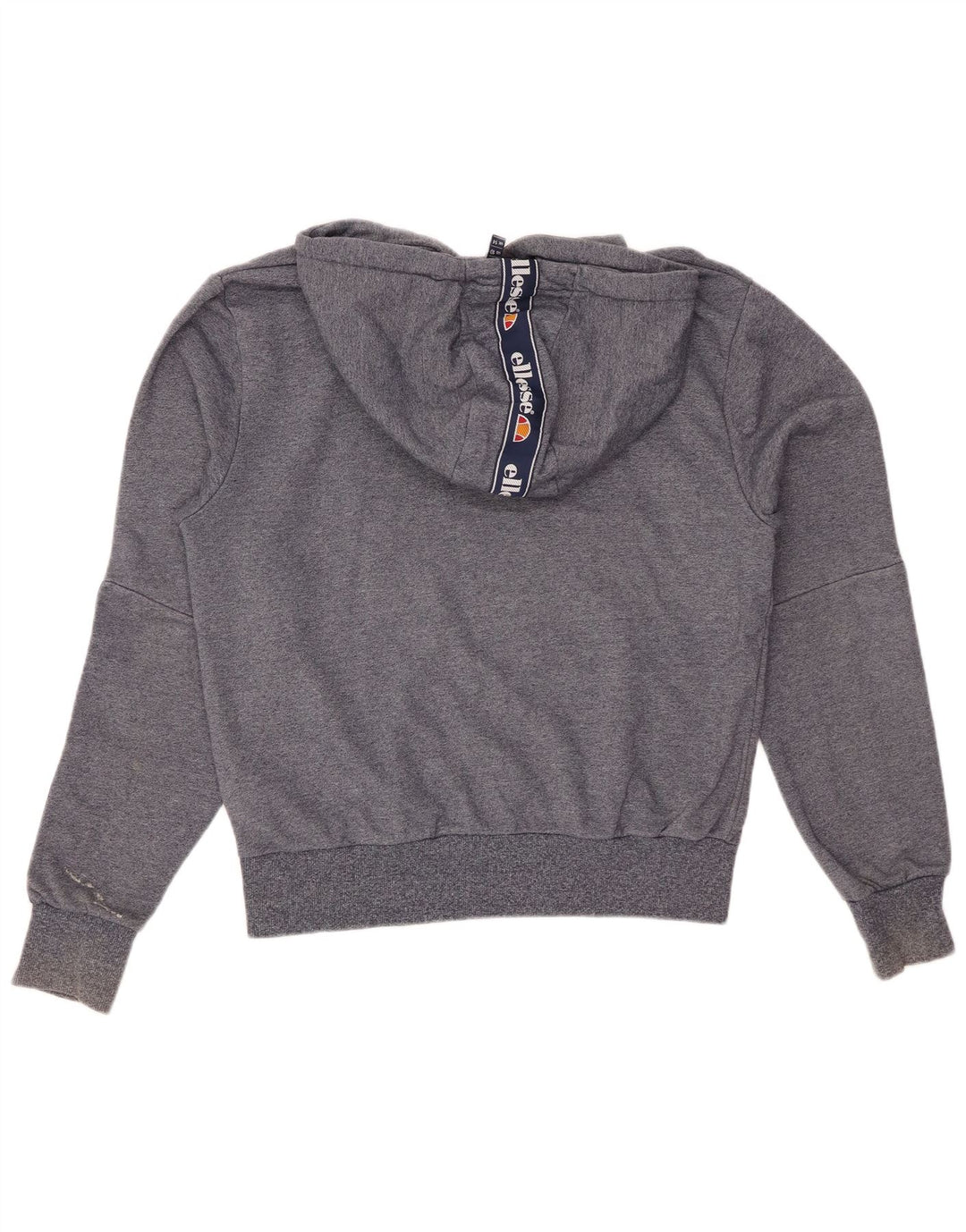 ELLESSE Jersey con capucha gráfica para mujer Reino Unido 44 Grande Azul marino Colorblock