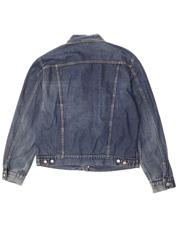 Benetton Chaqueta Vaquera Hombre ES 42 XL Algodón Azul
